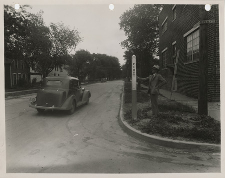 Photograph of street markers in Red Oak