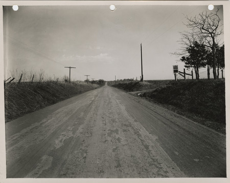 Photograph of farm-to-market road before gravelling in Council Bluffs