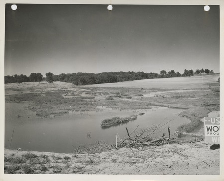 Photograph of reservoir at Bedford State park in Taylor County