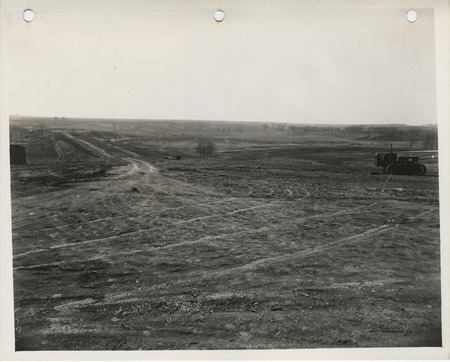 Photograph of a field that will be covered with water when the Bedford water supply dam is built in Taylor County
