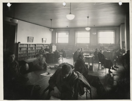 Photograph of a forum at the city library in Des Moines