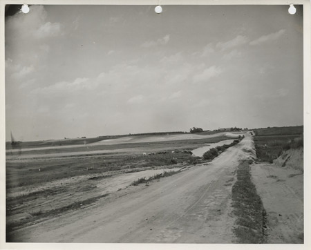 Photograph of fill and riprap for Union Slough in Kossuth County