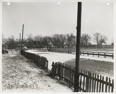 Photograph of fences in Marshall County Fairgrounds
