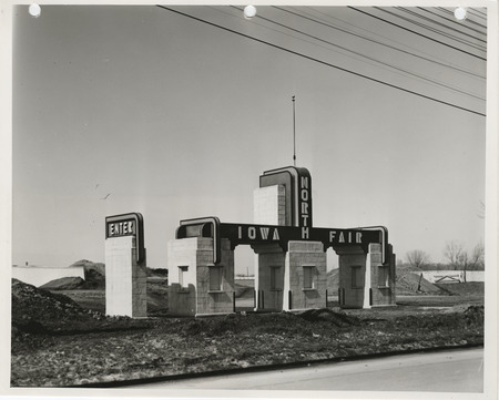 Photograph of the entrance of North Iowa Fairgrounds