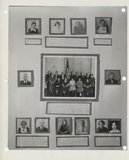 Photograph of the exhibit of WPA nursery schools and adult education classes at the annual convention of the Iowa State Teachers' Association