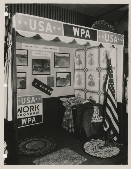Photograph of WPA exhibit at the Sioux City Auditorium