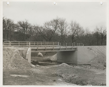 Photograph of highway concrete bridge along the farm-to-market road in Boone