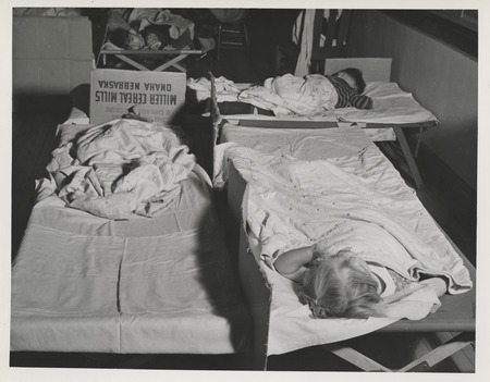 Photograph of nap time at McKinley School in Mason City