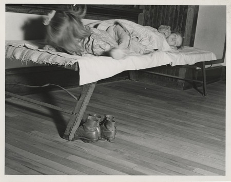 Photograph of nap time at McKinley School in Mason City