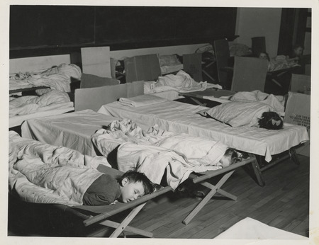 Photograph of nap time at McKinley School in Mason City