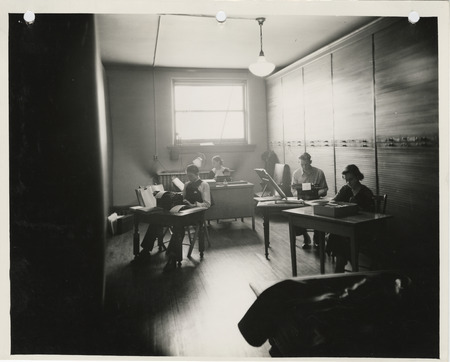 Photograph of the National Youth Administration at the State Historical Building in Des Moines