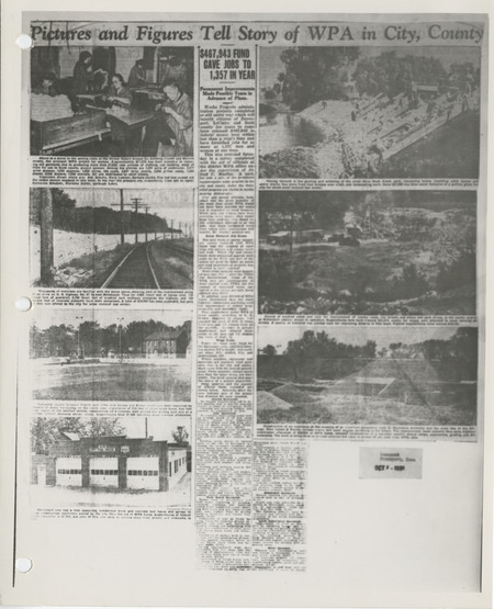 Pictures and figures tell story of WPA in city, county
