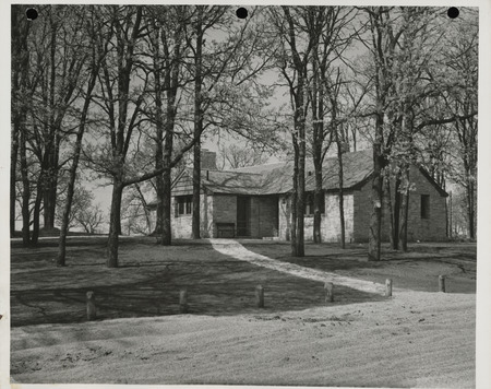 Photograph of a shelter house at Clear Lake State Park in Cerro Gordo County