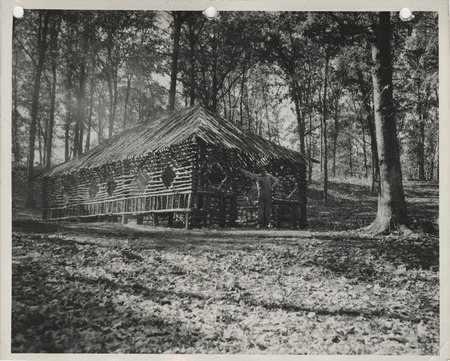 Photograph of a building at a city park in Columbus Junction