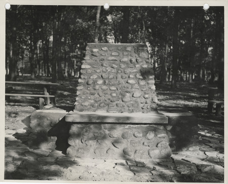 Photograph of a fireplace at a city park in Columbus Junction