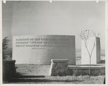 Photograph of the Lewis and Clark Memorial at Rainbow Point in Council Bluffs