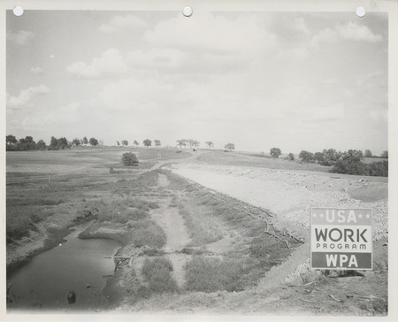 Photograph of the dam at Bedford State Park in Taylor County