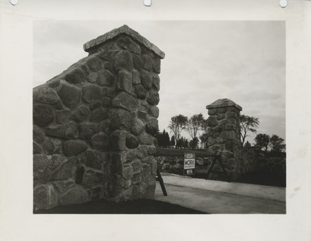Photograph of the Carroll County Cemetery gate in Carroll