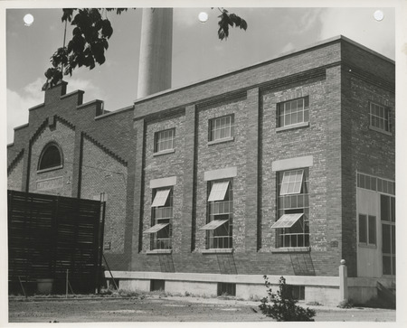 Photograph of the addition to the Municipal Power Plant in Webster City