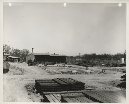 Photograph of the site for the city maintenance and equipment garage in Muscatine