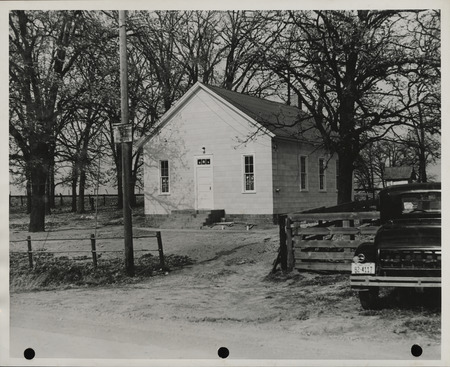Photograph of a school building in Stockton