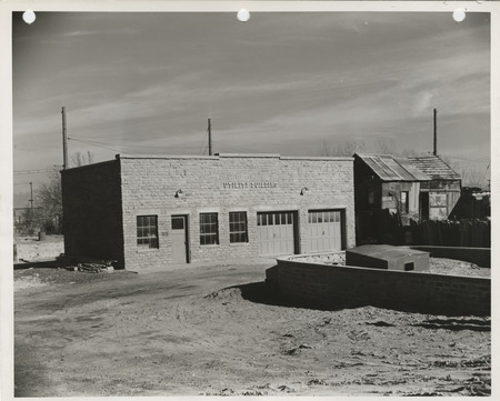 Photograph of a utility building in Carter Lake