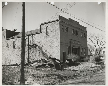Photograph of the town hall remodel in Wall Lake
