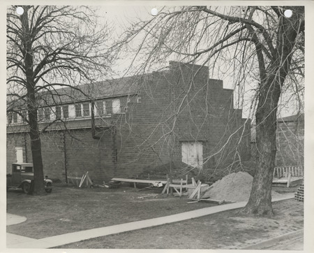 Photograph of high school gym remodel in Lenox