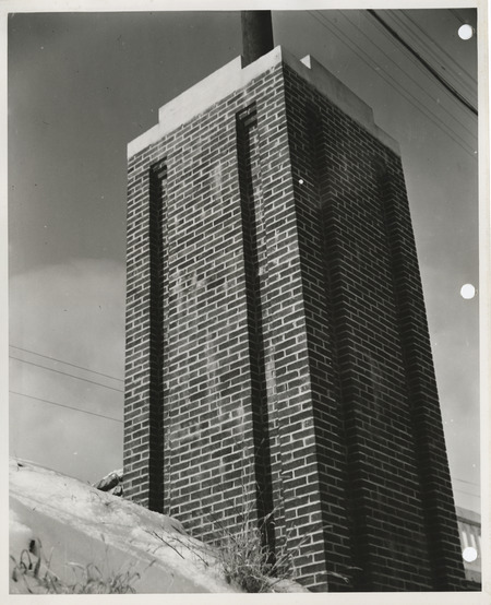 Photograph of a sewer air vent in Dickinson County