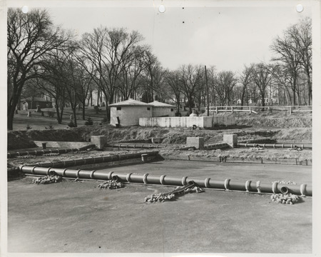 Photograph of an abandoned disposal plant in Arnolds Park