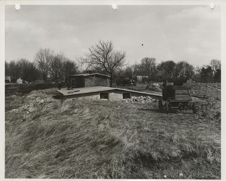 Photograph of an abandoned disposal plant in Spirit Lake