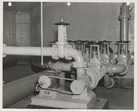 Photograph of the interior of a disposal plant in Dickinson County