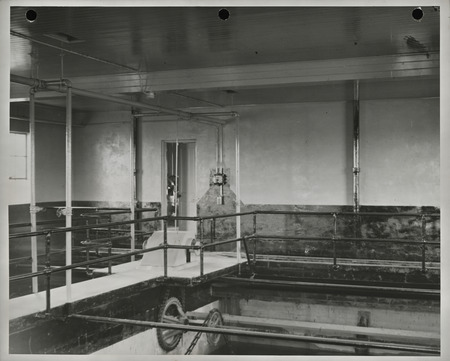 Photograph of the interior of a disposal plant in Dickinson County