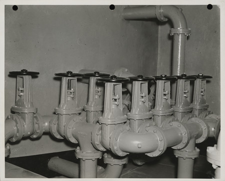 Photograph of the interior of a disposal plant in Dickinson County