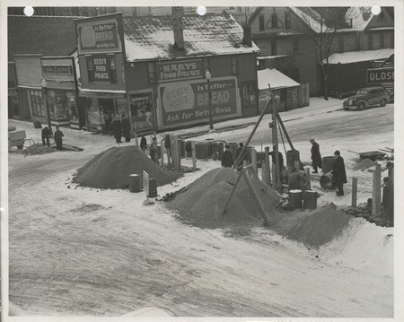 Photograph of storm sewer construction in Fort Dodge
