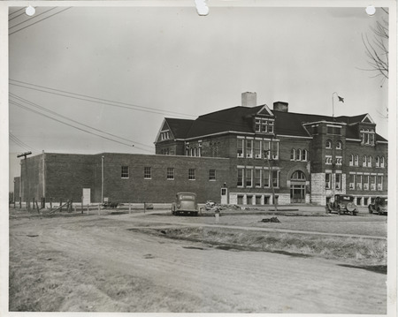 Photograph of a school gymnasium in Moulton