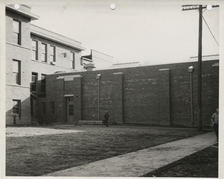 Photograph of a school building gymnasium addition in Colfax