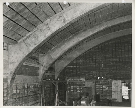 Photograph of gymnasium construction in Luverne