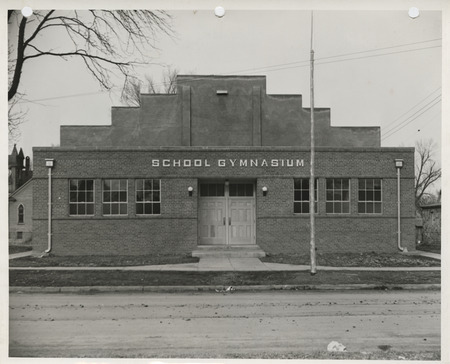 Photograph of a school gymnasium addition in Lenox