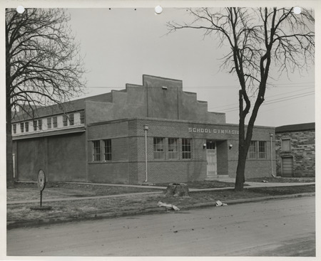 Photograph of a school gymnasium addition in Lenox
