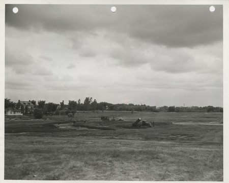 Photograph of athletic field construction in Fort Dodge
