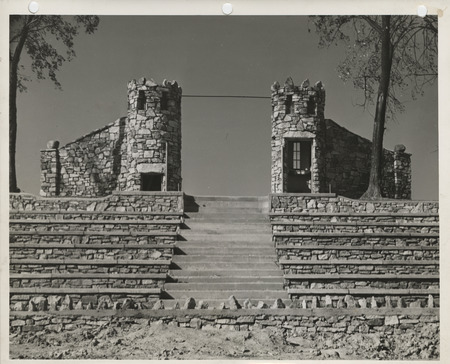 Photograph of the entrance gate of the athletic field for public school in Knoxville