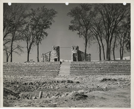 Photograph of the entrance gate of the athletic field for public school in Knoxville