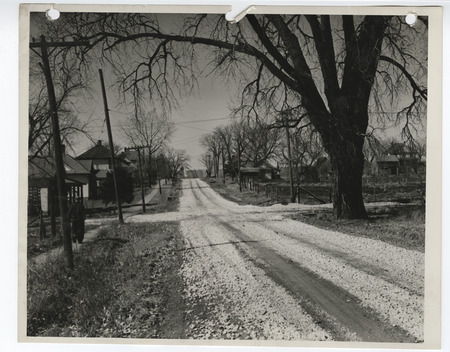 Photograph of the street gravelling in Grant