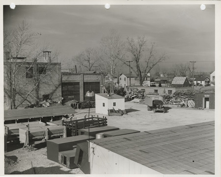 Photograph of WPA maintenance and supply headquarters in Council Bluffs